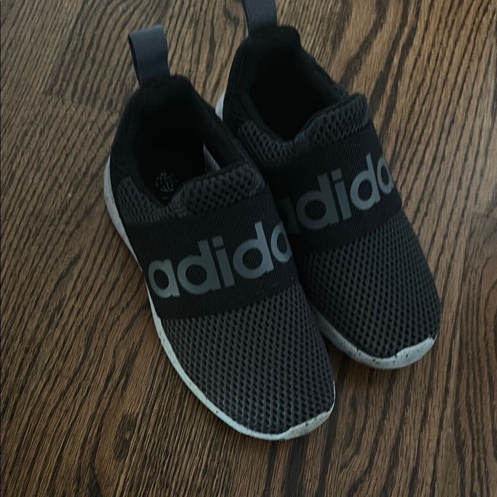 Adidas Black Slip-On Sneakers with Knit Upper